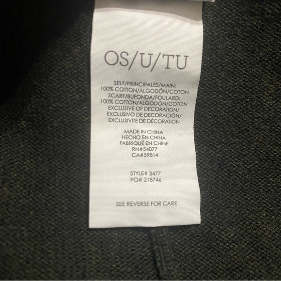 Cabi Majestic Wrap Brownish Green 3477 Cape Poncho Sweater Knit Casual - Picture 6 of 6